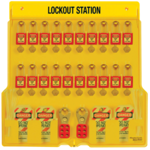 Station de consignation - rangemetn des éléments de Lockout-Tagout