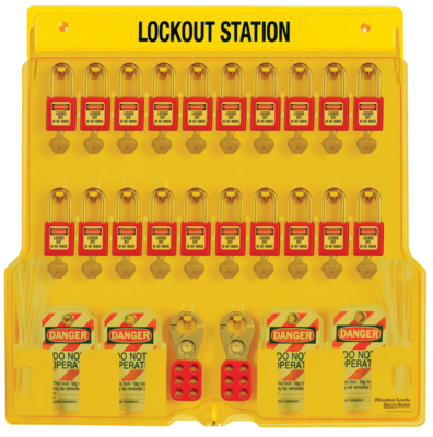 Station de consignation - rangemetn des éléments de Lockout-Tagout