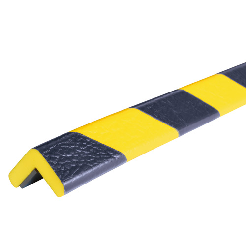 Butoir de protection d'angles aimanté type E jaune noir
