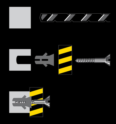 Montage du kit butoir de protection vissé