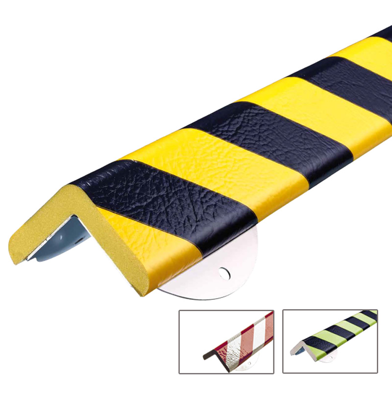 Butoir de sécurité vissé avec couleurs protection d'angle droit type H+