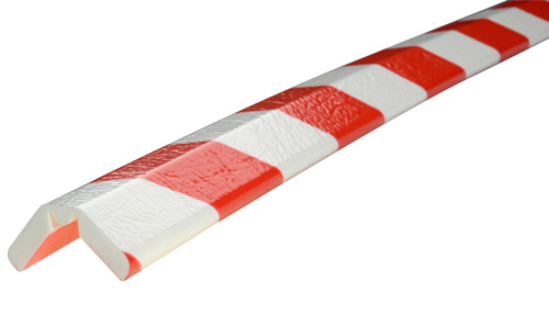 Butoir de protection d'angles W couleur blanc rouge