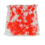 Chaine 25m orange fluorescent blanc