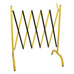Barrière extensible droite noir jaune