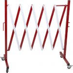 Barrière extensible modulable rouge blanc