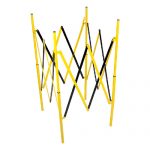 Barrière extensible puit noir jaune