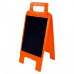 Chevalet effaçable ardoise - support orange