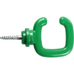 Crochet à vis ouvert vert