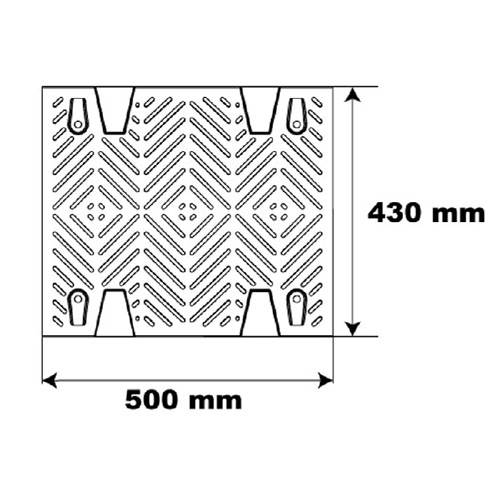 Dimensions ralentisseur module droit