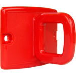 Platine anneau fermé rouge