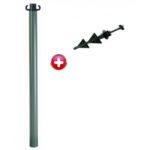 Poteau PVC à planter sol bronze