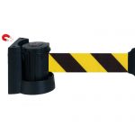 Support magnétique noir jaune hachuré