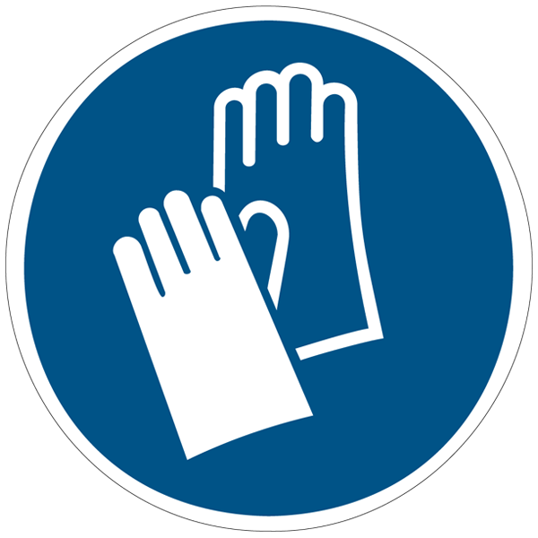 Gants de protection obligatoires