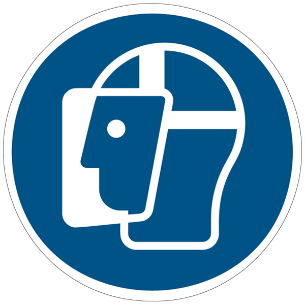 Visière de protection obligatoire