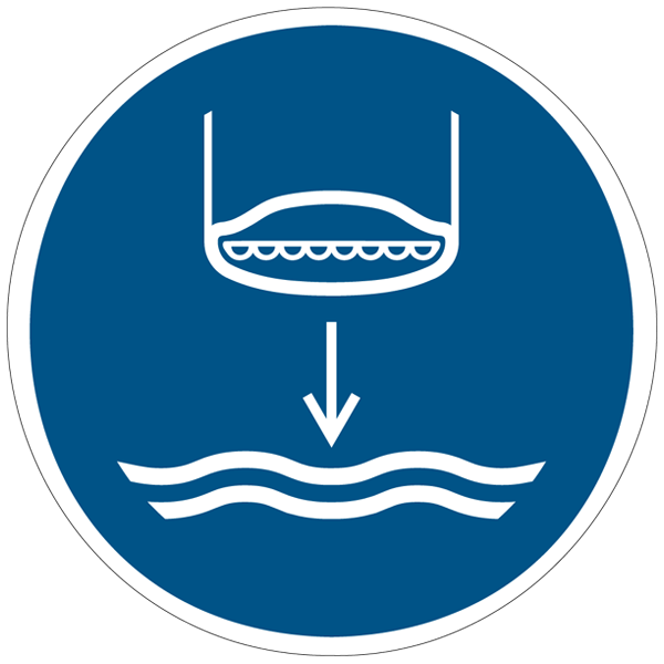 Abaisser l’embarcation de sauvetage à l’eau dans l’ordre de lancement