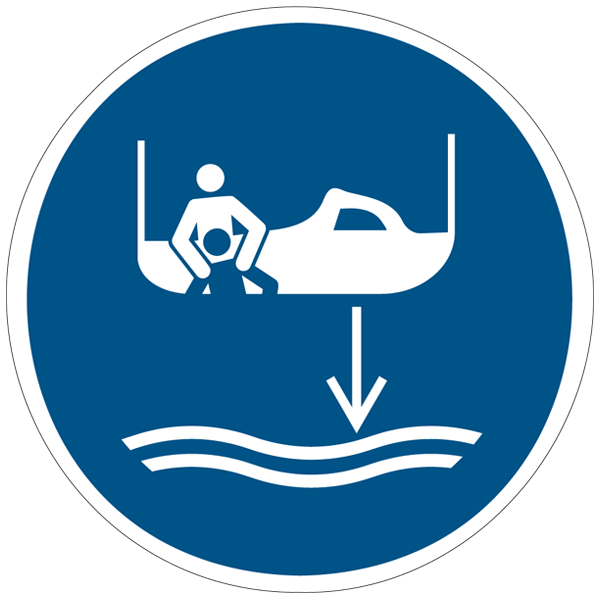 Abaisser le canot de sauvetage à l’eau dans l’ordre de lancement