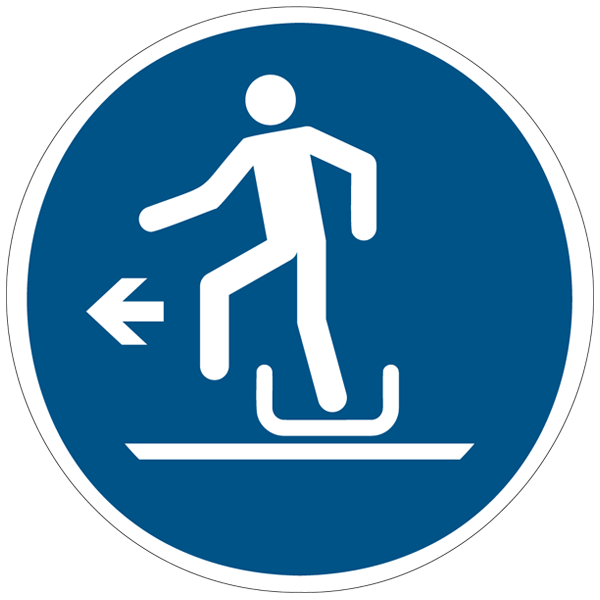 Descendre à gauche de la luge