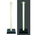 Poteau PVC base 3kg blanc photoluminiscent