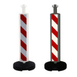 Poteaux haute visibilité rouge blanc