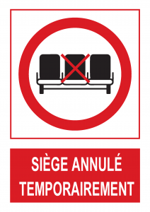 Panneau No Contact Covid CH206F