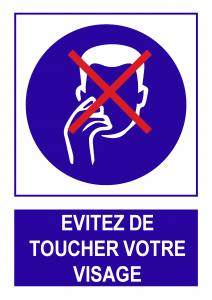 Panneau No Contact Covid CO205F