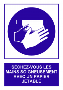 Panneau Prévention contagion CO219F