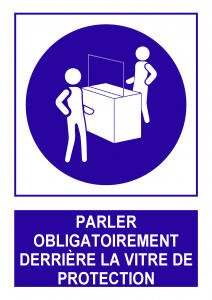 Panneau No Contact Covid CO224F