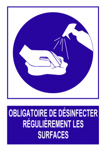 Panneau No Contact Covid CO230F