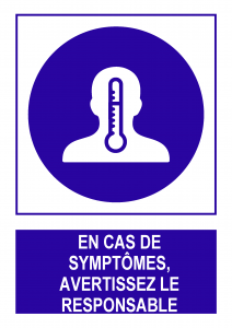 Panneau No Contact Covid
