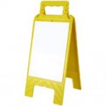 Chevalet effaçable blanc-support jaune