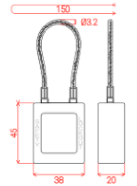 Cadenas anse à câble - Ø 3,2mm – Image 3