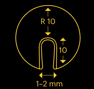 Butoir de protection arêtes - Forme U arrondie – Image 4